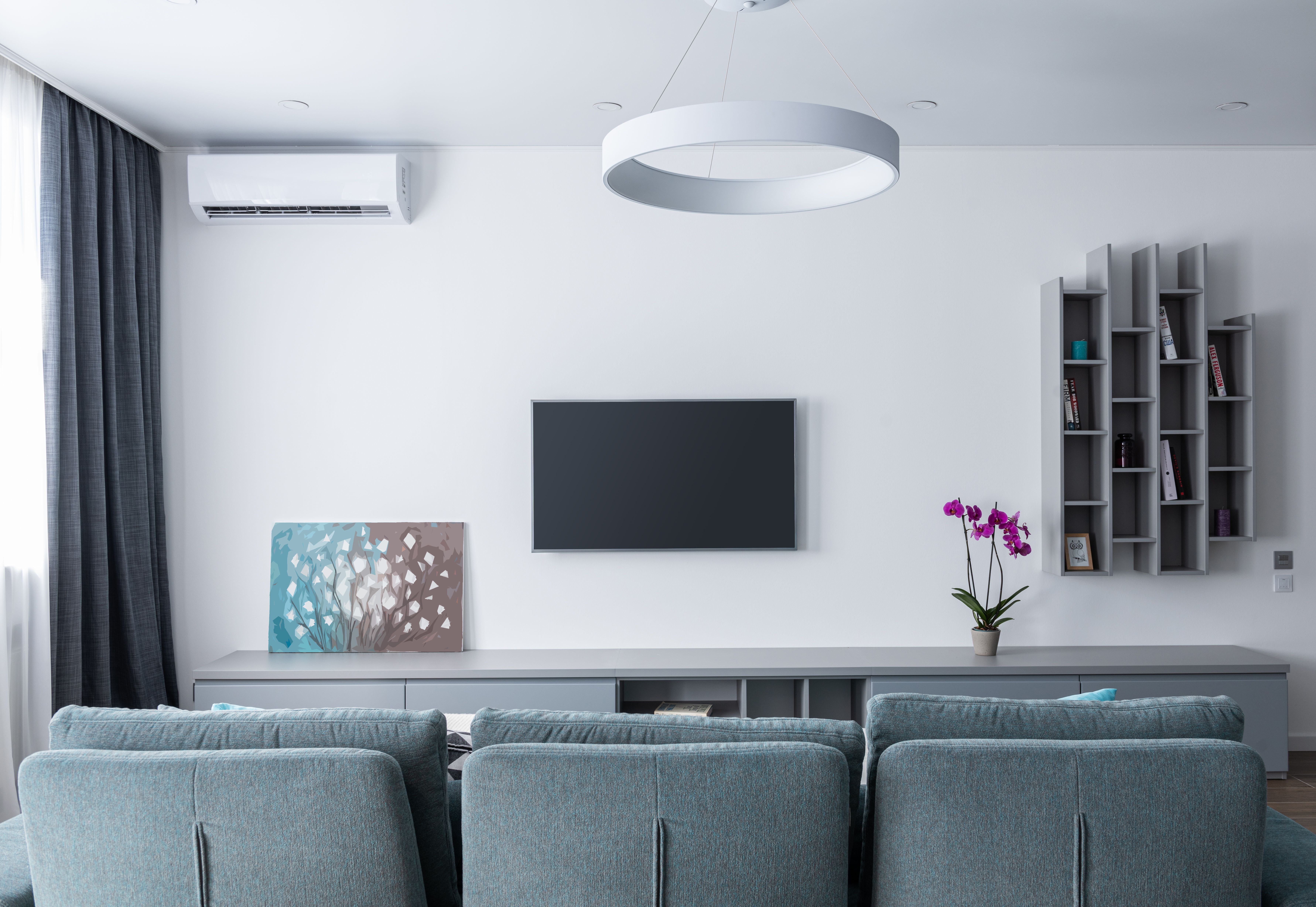 Modern interieur met klimaatbeheersing